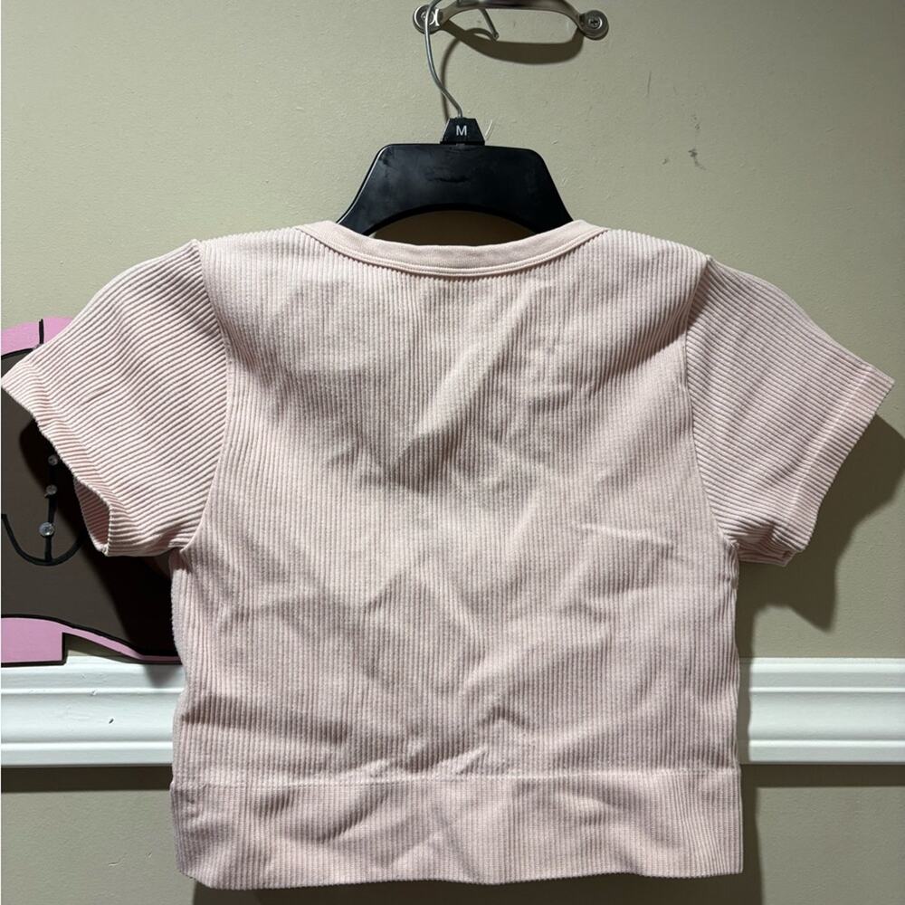 Garage Soft Cream Ribbed Top - Picture 2 of 4